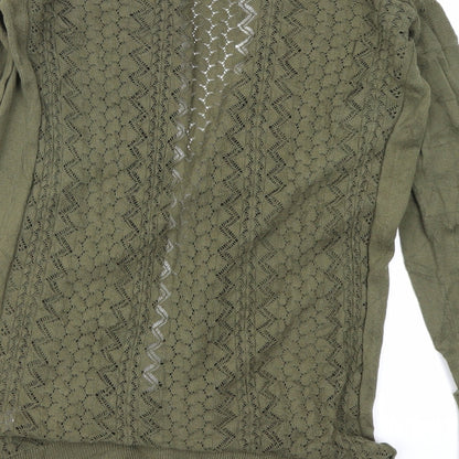 Peacocks Womens Green   Cardigan Jumper Size 10