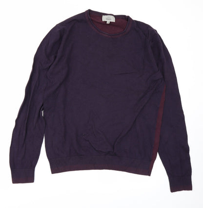 M&S Mens Purple   Pullover Jumper Size M