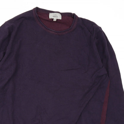 M&S Mens Purple   Pullover Jumper Size M