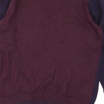 M&S Mens Purple   Pullover Jumper Size M