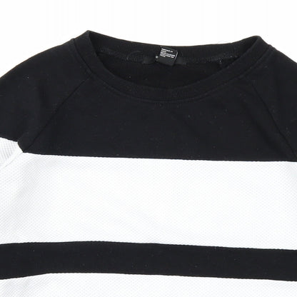 Womens UK Size S FOREVER 21 Black Pullover Sweatshirt