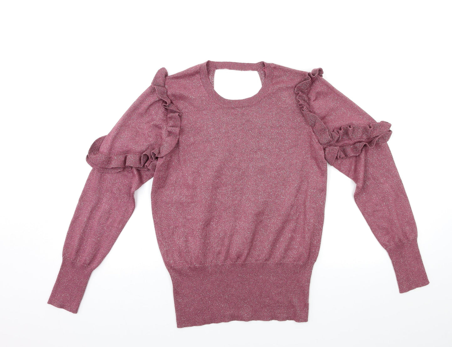 George Womens Pink  Knit Pullover Jumper Size 10