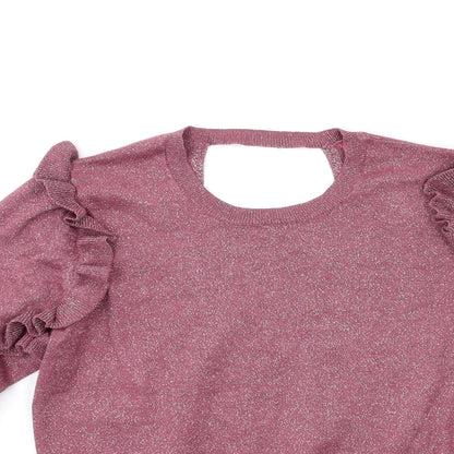 George Womens Pink  Knit Pullover Jumper Size 10