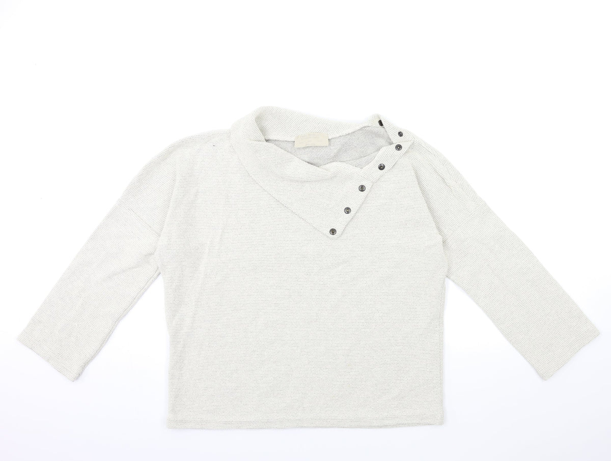 Zara Womens Beige  Knit Pullover Jumper Size M