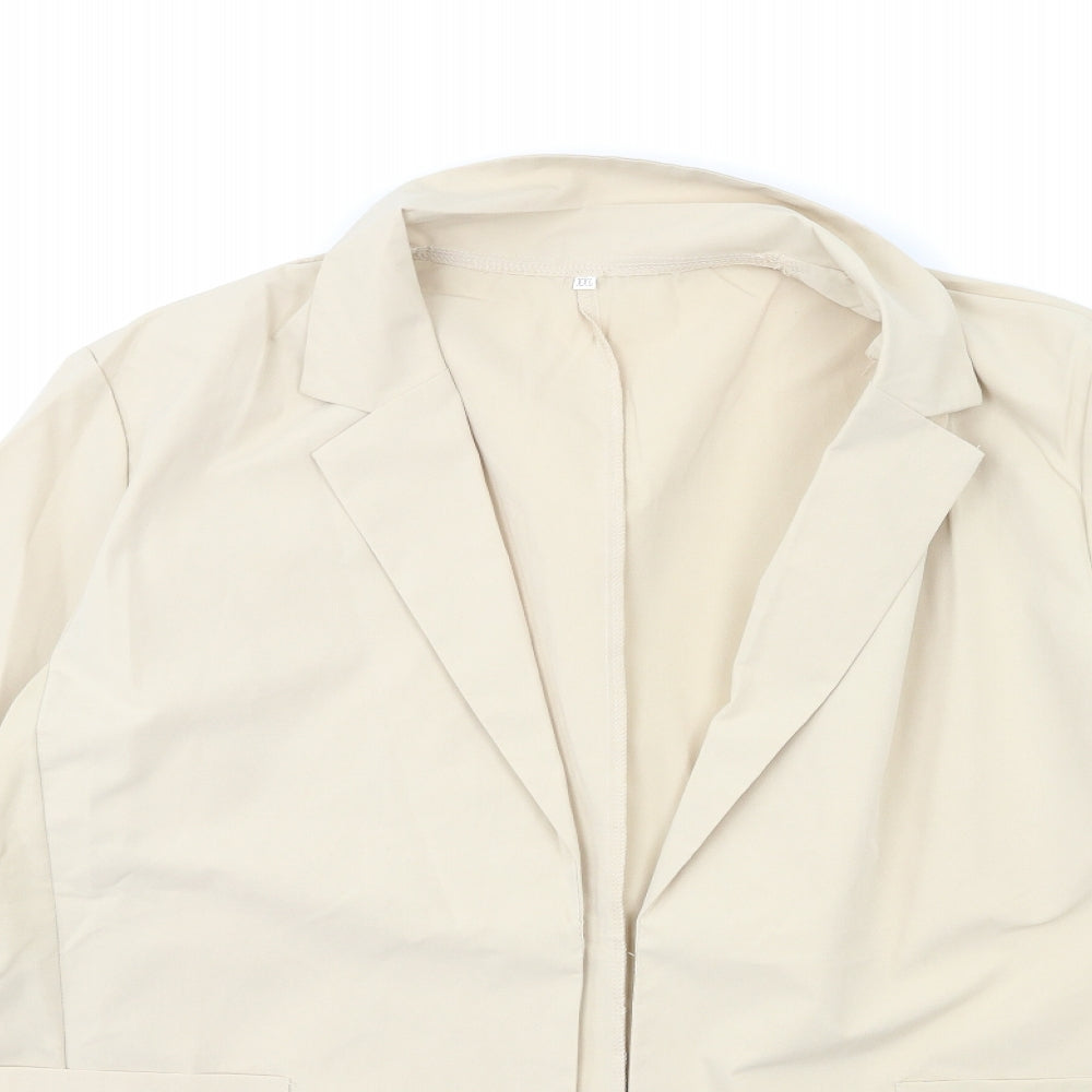 Womens UK Size 2XL Preworn Beige Jacket