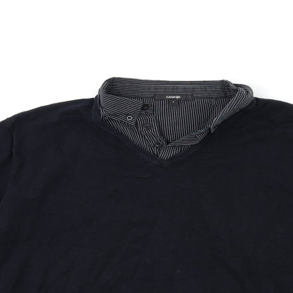 George Mens Blue  Knit Pullover Jumper Size L