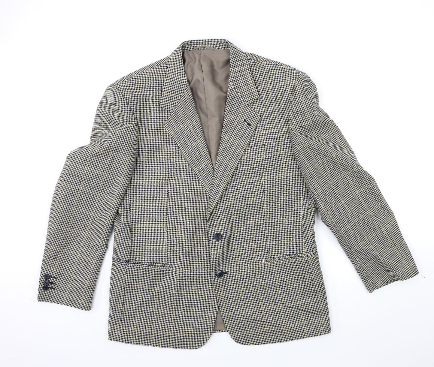 Mens UK Size 40 Preworn Regular Beige Suit Jacket