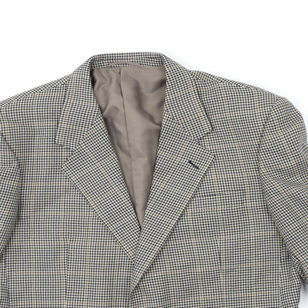 Mens UK Size 40 Preworn Regular Beige Suit Jacket
