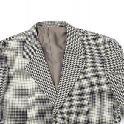 Mens UK Size 40 Preworn Regular Beige Suit Jacket