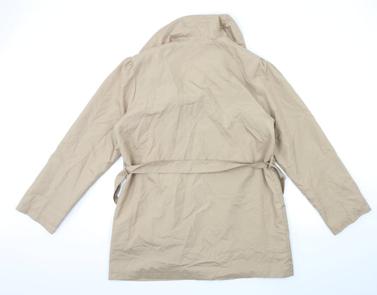 Womens UK Size 14 La Redoute Brown Overcoat