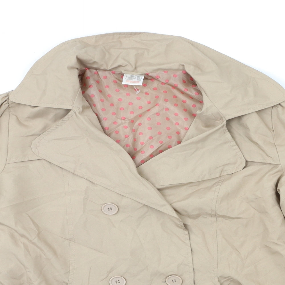 Womens UK Size 14 La Redoute Brown Overcoat