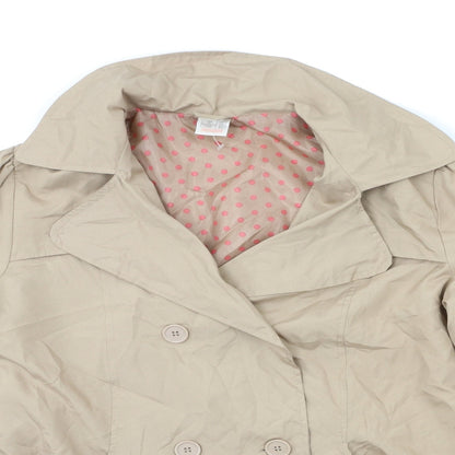 Womens UK Size 14 La Redoute Brown Overcoat
