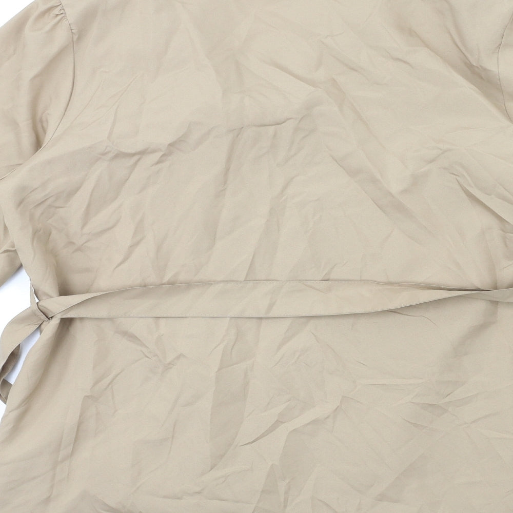 Womens UK Size 14 La Redoute Brown Overcoat