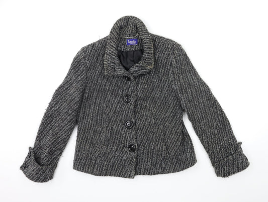 Womens UK Size 12 kesta Grey Overcoat