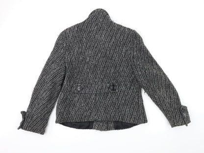 Womens UK Size 12 kesta Grey Overcoat