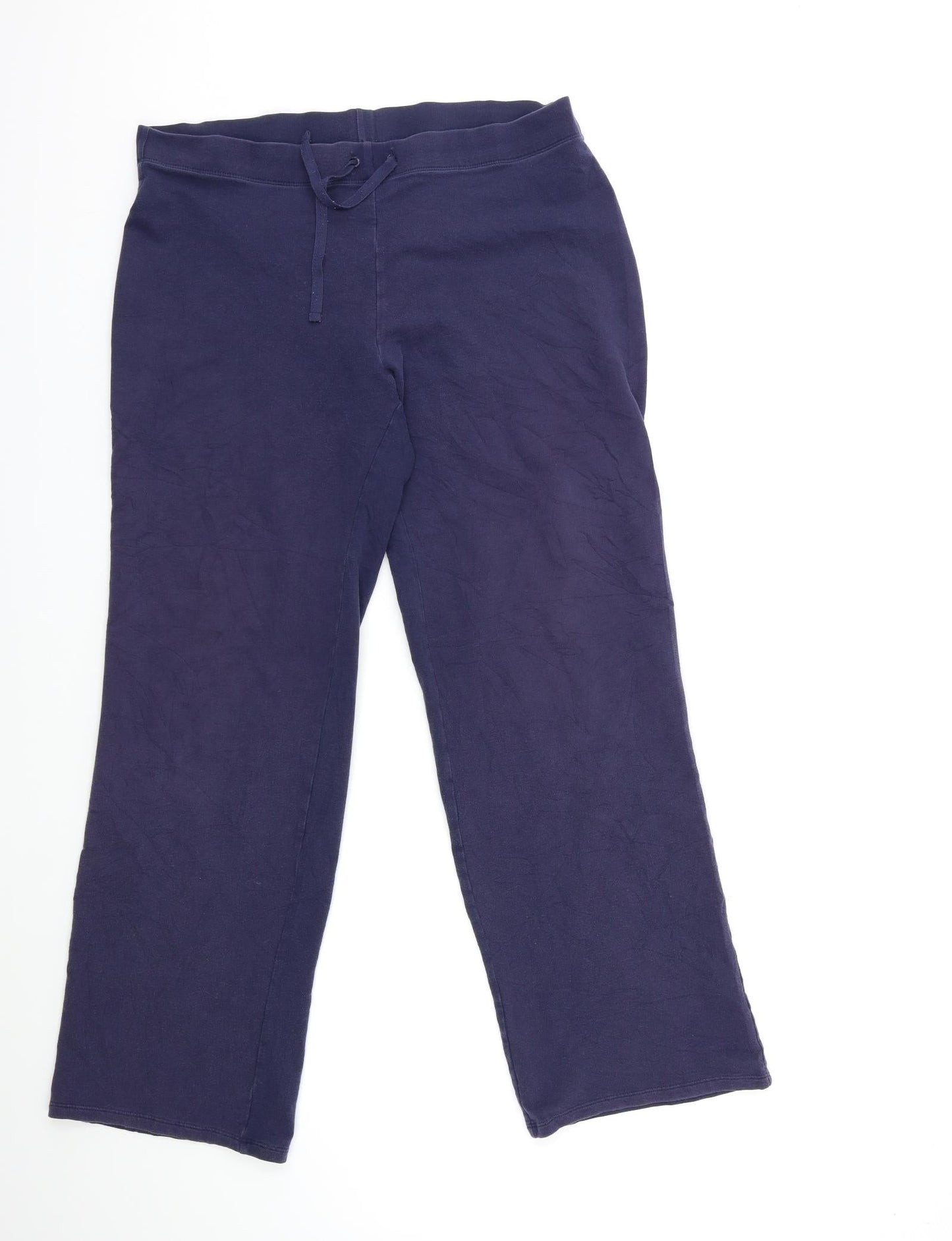 Womens UK Size 14 Marks and Spencer Regular Fit  Blue Trousers