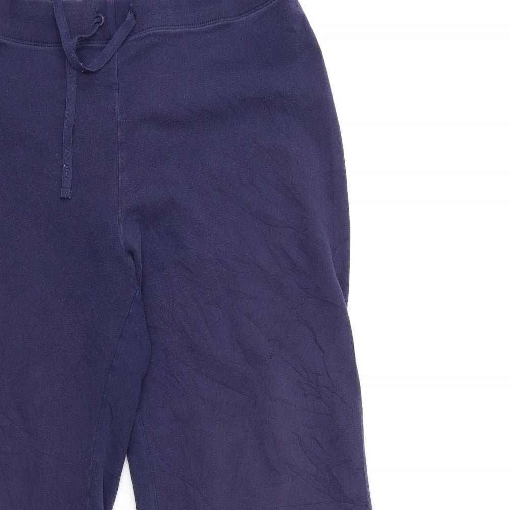 Womens UK Size 14 Marks and Spencer Regular Fit  Blue Trousers