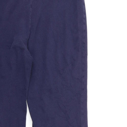 Womens UK Size 14 Marks and Spencer Regular Fit  Blue Trousers