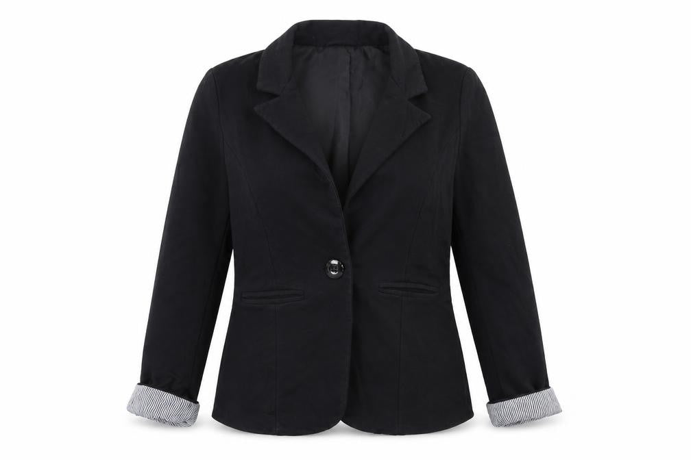 Preworn Womens Black   Jacket Blazer Size 8
