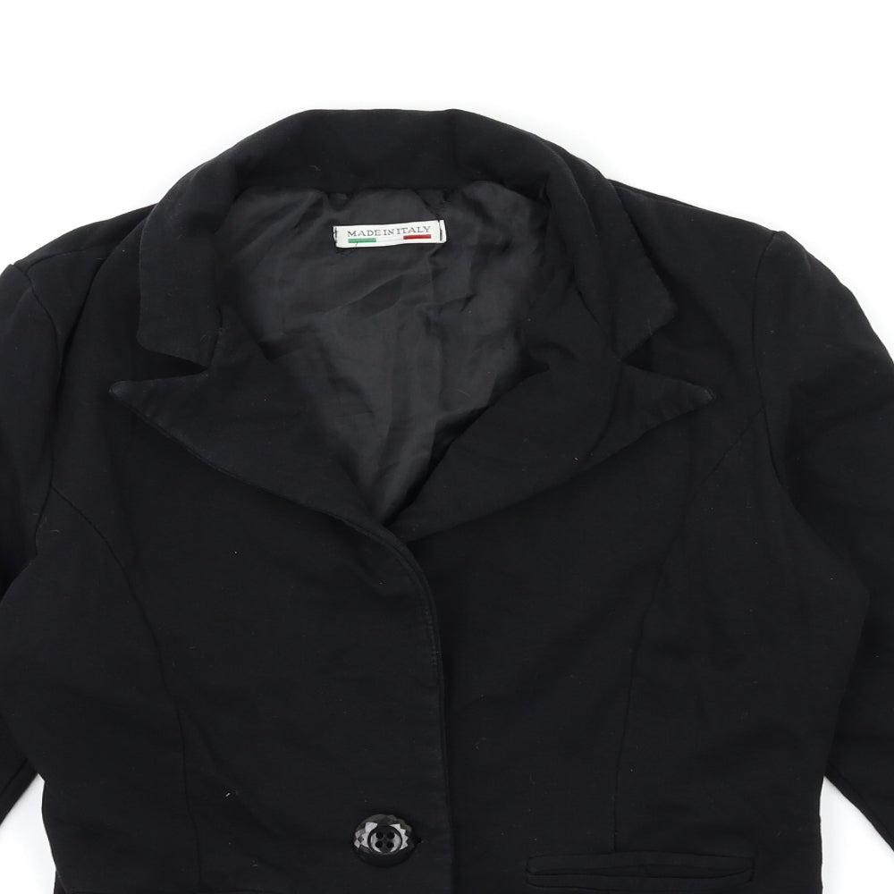 Preworn Womens Black   Jacket Blazer Size 8