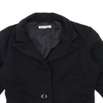 Preworn Womens Black   Jacket Blazer Size 8