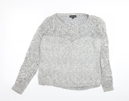 Warehouse Womens Grey   Pullover Jumper Size 8