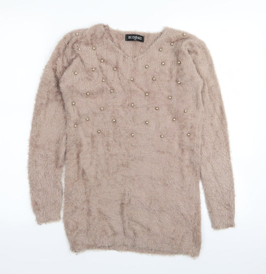 buisdaei Womens Beige   Pullover Jumper Size M