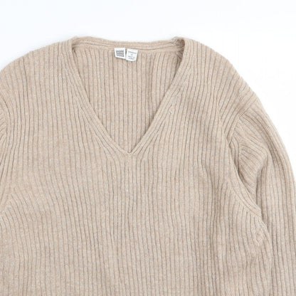 uuu Womens Beige   Pullover Jumper Size M