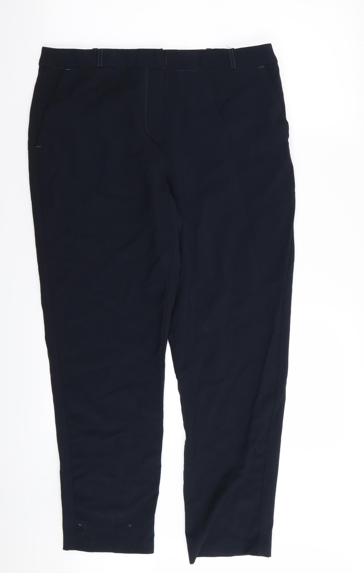 Womens UK Size 14 BHS Regular Fit  Blue Trousers