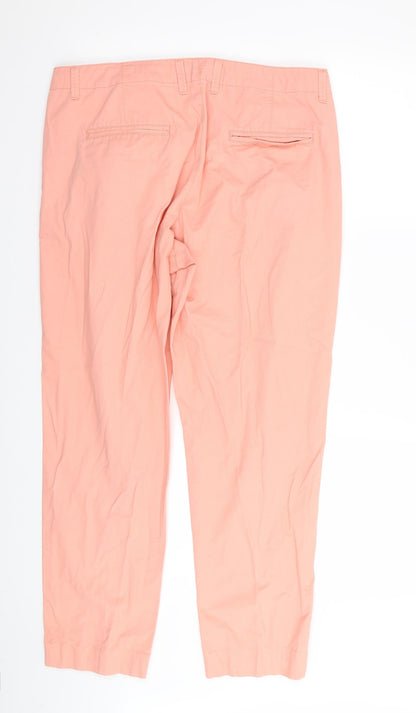 Womens UK Size 34 in Indigo Regular Fit  Orange Trousers