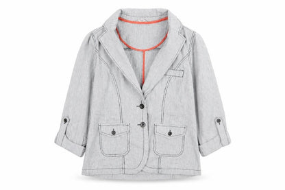 Womens UK Size 14 M&Co Regular Grey Blazer
