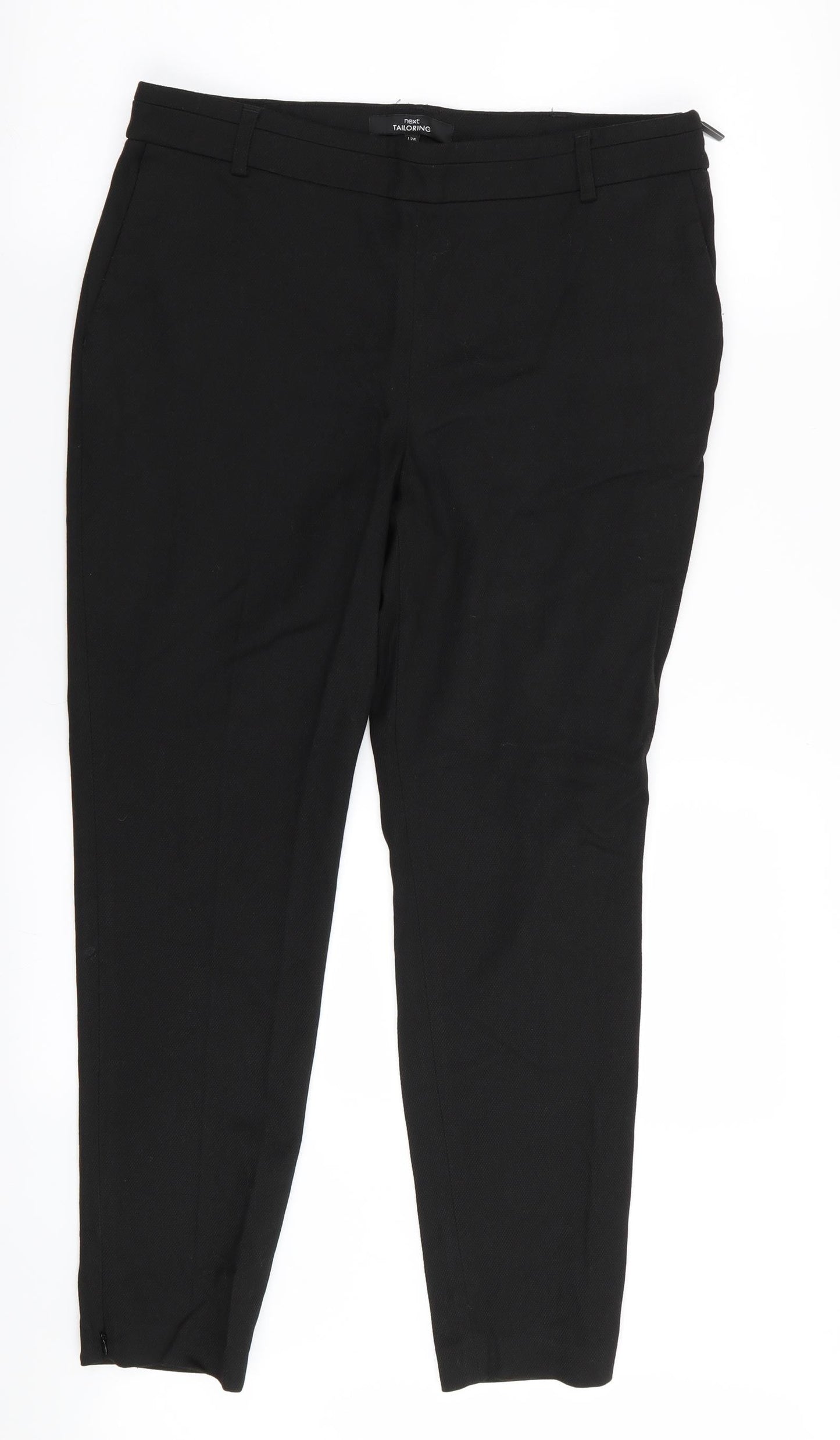 Womens UK Size 12 NEXT Regular Fit  Black Trousers