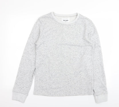nocozo Mens Grey Polka Dot  Pullover Jumper Size M