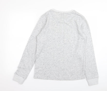 nocozo Mens Grey Polka Dot  Pullover Jumper Size M