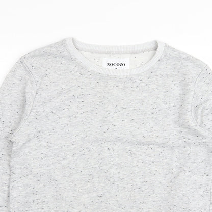 nocozo Mens Grey Polka Dot  Pullover Jumper Size M