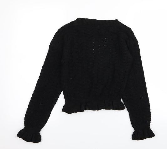 Preworn Womens Black   Pullover Jumper Size M