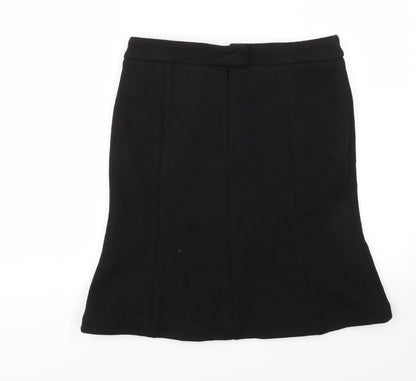 H&M Womens Black   A-Line Skirt Size 6