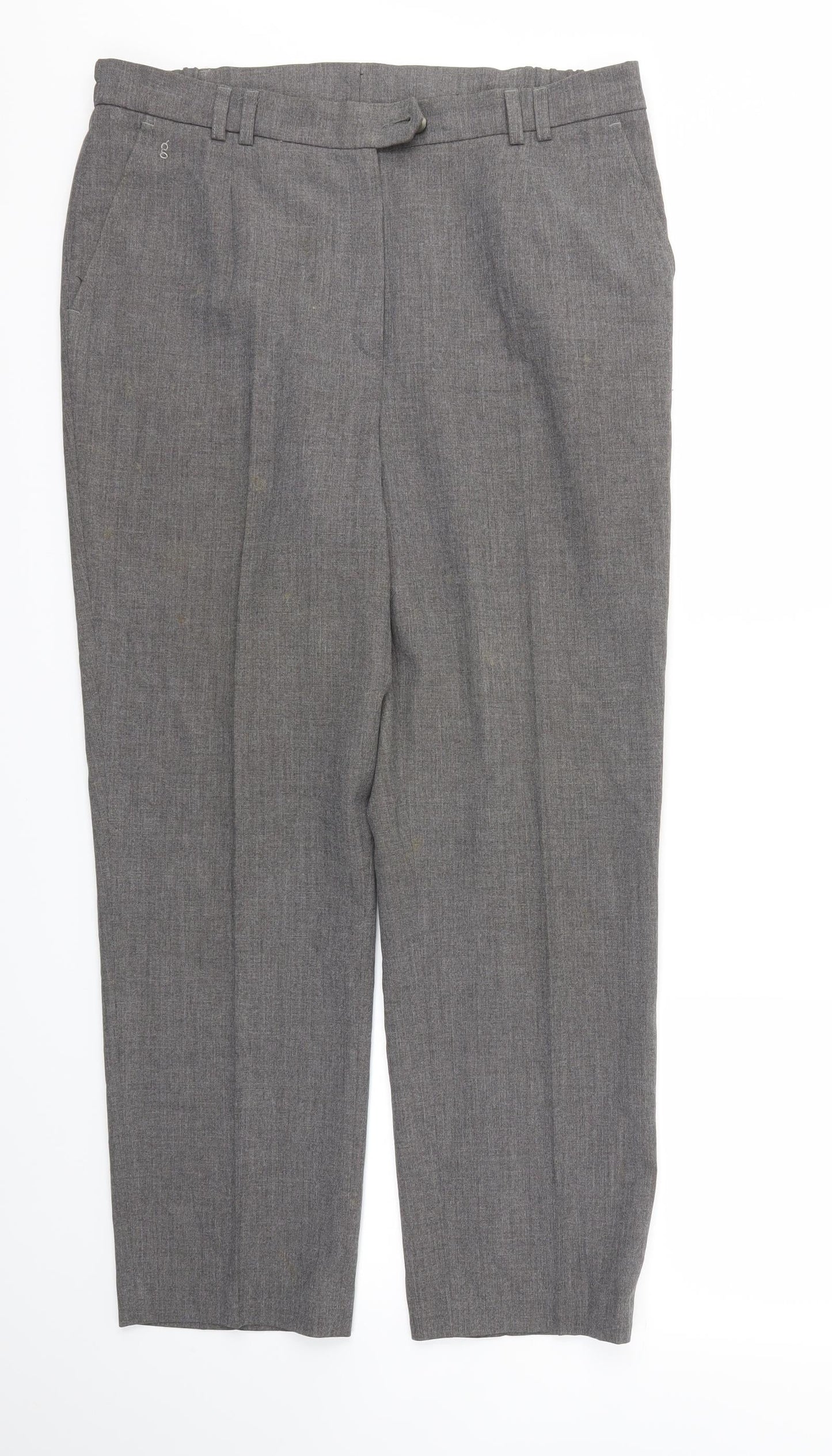 Womens UK Size 34 Preworn Relaxed Fit  Grey Trousers