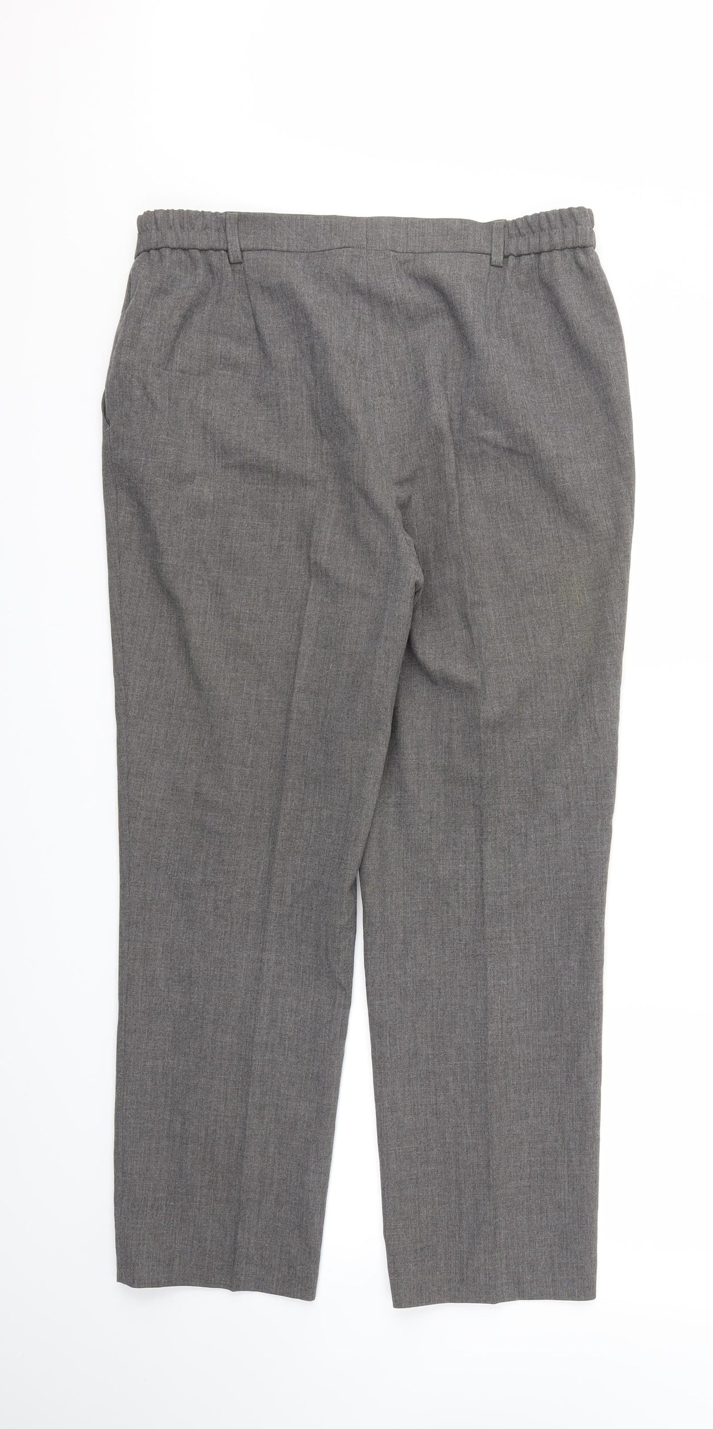 Womens UK Size 34 Preworn Relaxed Fit  Grey Trousers