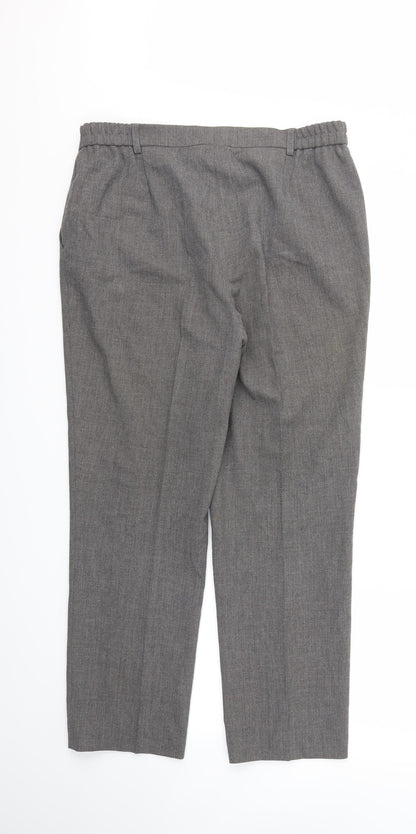 Womens UK Size 34 Preworn Relaxed Fit  Grey Trousers