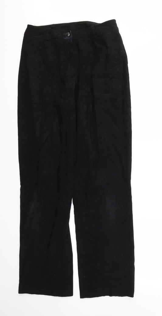 Womens UK Size 30 in Preworn Regular Fit  Black Trousers