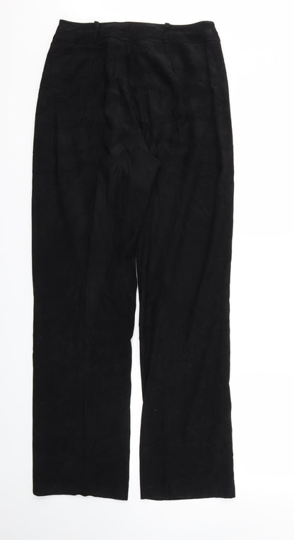 Womens UK Size 30 in Preworn Regular Fit  Black Trousers