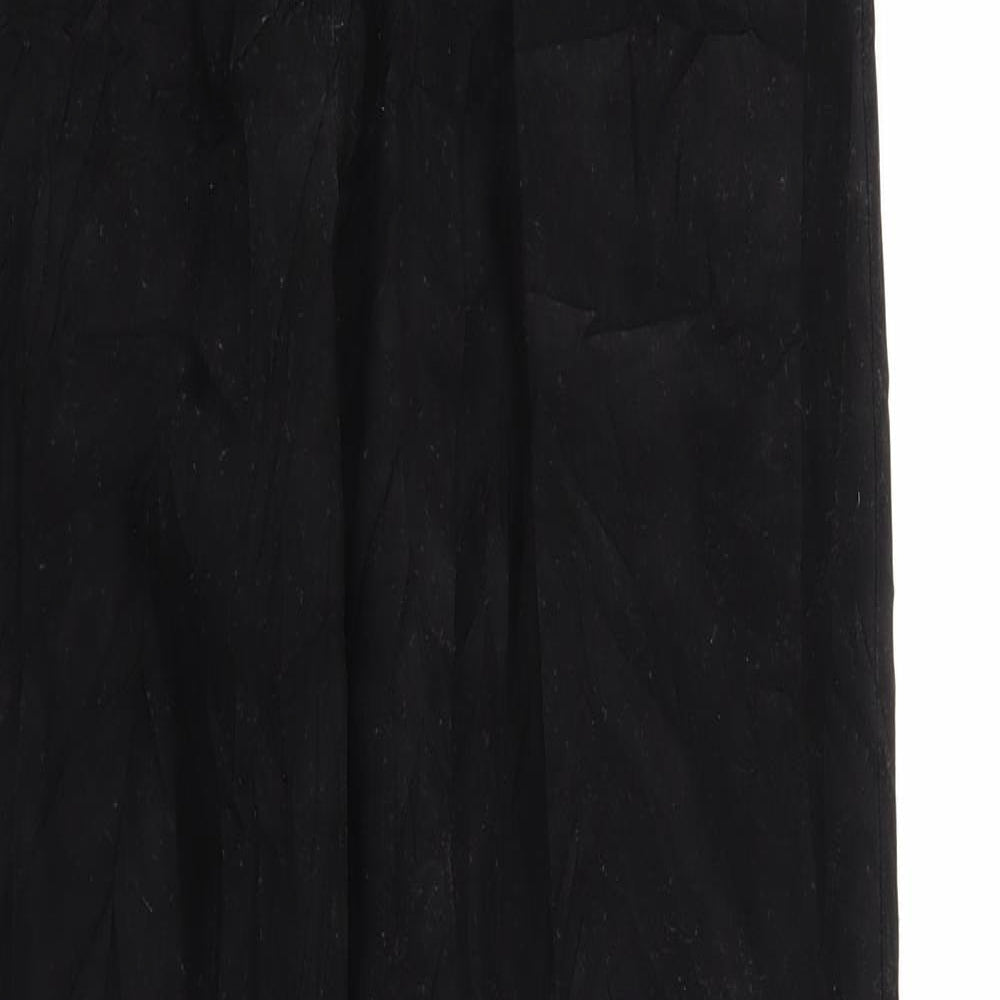 Womens UK Size 30 in Preworn Regular Fit  Black Trousers