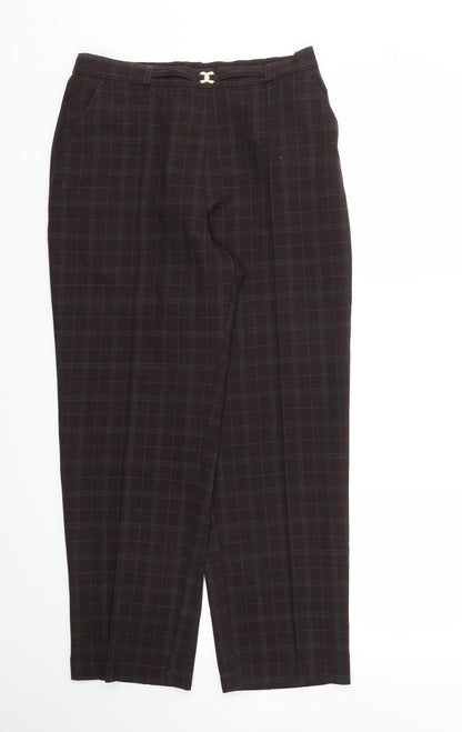 Womens UK Size 10 M&S Regular Fit  Brown Trousers