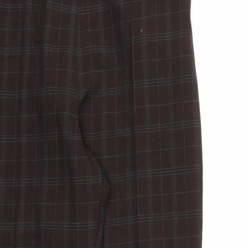 Womens UK Size 10 M&S Regular Fit  Brown Trousers