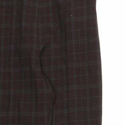 Womens UK Size 10 M&S Regular Fit  Brown Trousers