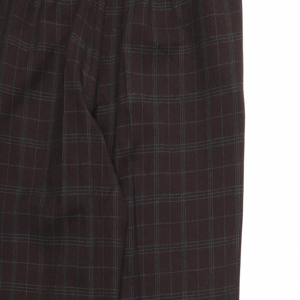 Womens UK Size 10 M&S Regular Fit  Brown Trousers