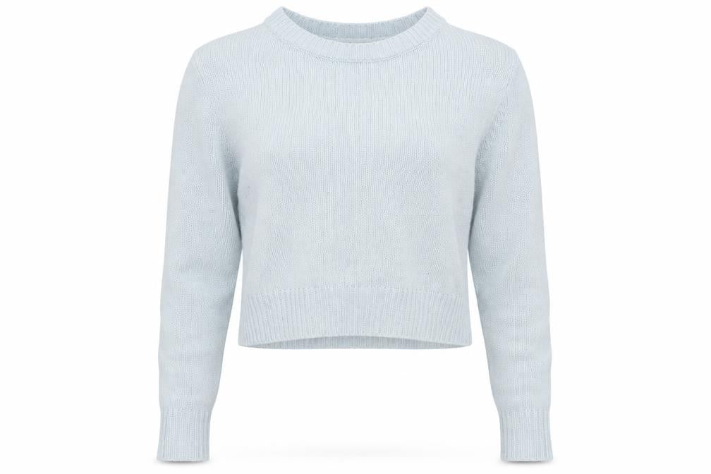 Womens UK Size XS H&M Blue Basic T-Shirt