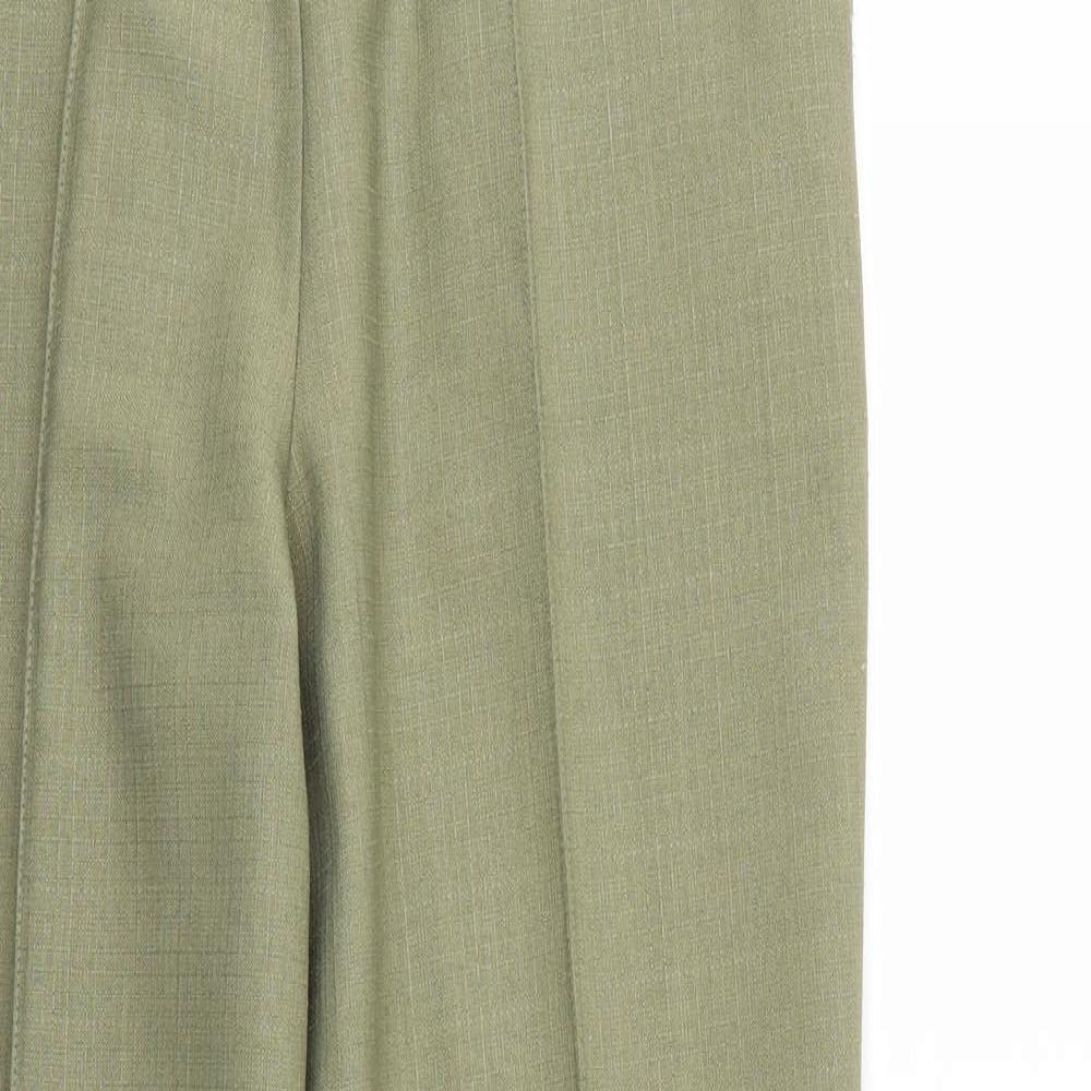 Womens UK Size 10 M&S Regular Fit  Green Trousers