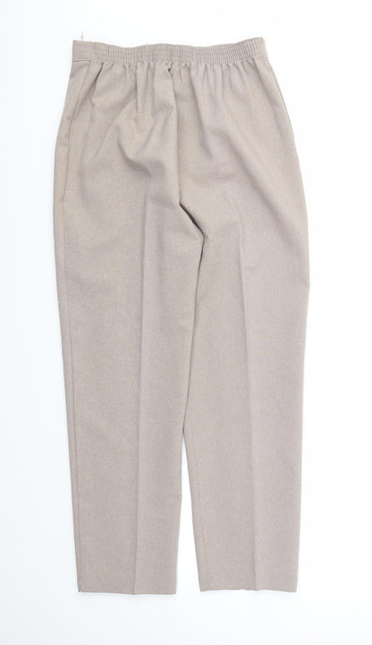 Womens UK Size 12 Preworn Regular Fit  Brown Trousers